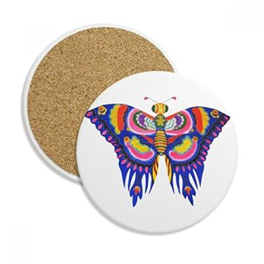 Imagem de Caneca tradicional chinesa de pipa com estampa de borboleta, copo copo copo de proteção de mesa, pedra absorvente