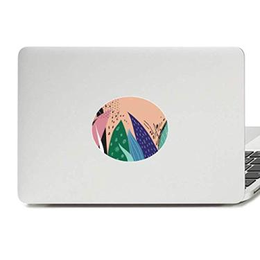 Imagem de Adesivo de vinil com estampa de plantas abstratas de Aloe com emblema para laptop