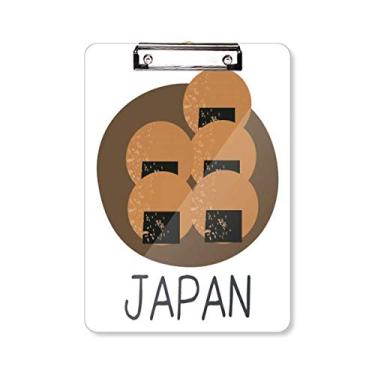 Imagem de Prancheta tradicional japonesa para lanches, pasta, bloco de notas A4