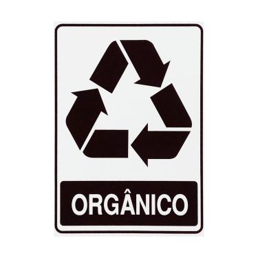 Imagem de Adesivo De Sinalização Lixo Orgânico 15x20 Acesso - S-238 F9e