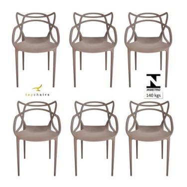 Imagem de Cadeira Allegra Fendi - Kit Com 6 - Topchairs