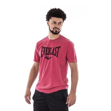 Imagem de Camiseta Everlast Fundamentals Vermelho Com Logo Preto - Masculino
