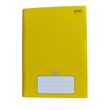 Imagem de Caderno Jandaia Pequeno Stiff Amarelo Brochura 48 Folhas