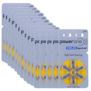 Imagem de 90 Pilhas Baterias 10 Pr70 Auditivas Power One 15 Cartelas
