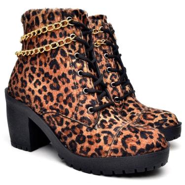 Imagem de Bota Coturno Sola Macia Krn Shoes Estilosa e Delicada Com Corrente