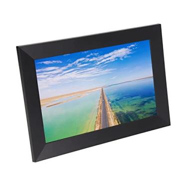 Imagem de Porta-retratos Eletrônico, Cabeça Personalizável, Tela Sensível Ao Toque de Alta Definição, Porta-retratos Digital, Rotação Automática, 100-240V, 10,1 Polegadas, Casa (Plugue UE)