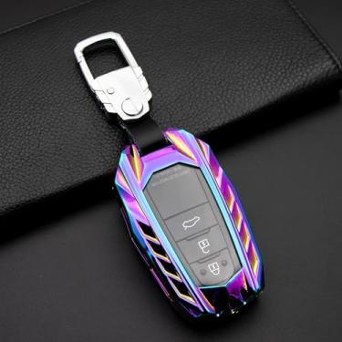Imagem de LAVIYE Carro liga de zinco chave capa protetora, para Toyota Camry Prius Corolla C-HR CHR RAV4 Avalon Land Cruiser Prado 2018 2019 2020