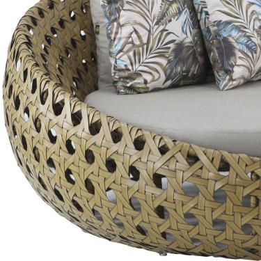 Imagem de  Chaise Barcelona em Alumínio com Almofadas Impermeáveis para Área, Sala, Edícula, Piscina, Jardim Trama