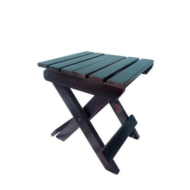 Imagem de Banco Dobrável Ripado Banquinho Para Sentar (Estilo Mesa)