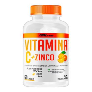 Imagem de Vitamina C 1000Mg + Zinco 7Mg - 60 Capsulas - Pro Healthy - Pro Health