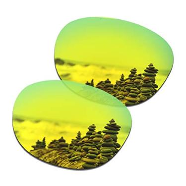 Imagem de SmartVLT Lentes de substituição masculinas ouro 24K para óculos de sol Oakley Latch OO9265