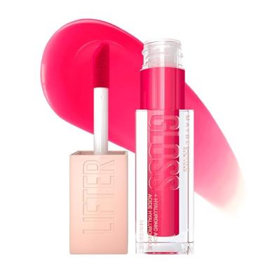 Imagem de Maybelline New York Lifter Gloss hidratante labial com ácido hialurônico, chiclete, rosa brilhante, 1 unidade
