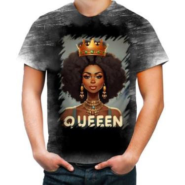 Imagem de Camiseta Desgaste Rainha Africana Queen Afric 7 - Kasubeck Store