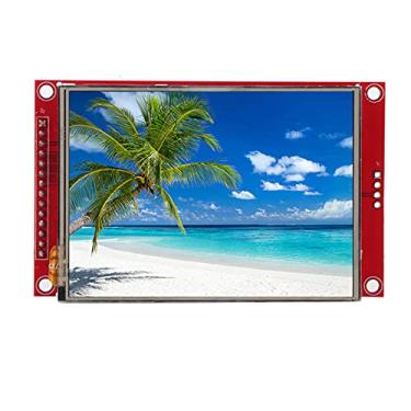 Imagem de MUNEFE Módulo de tela LCD de 3,2 polegadas, kit de placa controladora LCD TFT, interface SPI de resolução 240 × 320, placa LCD com compartimento para cartão de memória (com função de toque)