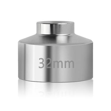 Imagem de IHOTDER Ferramenta de chave de filtro de óleo de soquete de 32 mm, ferramenta de remoção rápida de filtro de óleo de aço de 6 pontos, ferramenta de soquete de filtro de óleo de acionamento de 3/8 polegadas compatível com Audi, Ford, Chevrolet, GM, Volkswagen, BMW, Pontiac