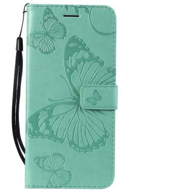 Imagem de Capinha para samsung galaxy a11 a21s a31 a41 a51 a71 a14 a24 a34 a54 5g flip capa de telefone de couro do plutônio, g6, verde, para samsung a54 5g