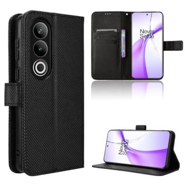 Imagem de Elubugod Capa de couro compatível com 1+ Ace 3V, capa flip de couro PU compatível com OnePlus Ace 3V 5G capa preta