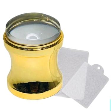 Imagem de Carimbo de unha Francesinha dourado