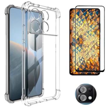 Imagem de Kit Capa Anti Impacto + Película 5D Cerâmica + Película Câmera para Xiaomi Poco X3 X4 X5 X6 F6 Pro (Poco X6 Pro)