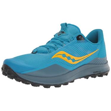 Imagem de Saucony Tênis de corrida masculino Peregrine 12 Trail, Oceano/Preto, 40