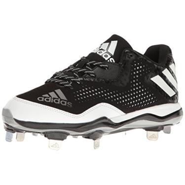 Imagem de adidas Tênis masculino Freak X Carbon Mid Softball, Preto/Branco/Metálico/Prata, 8.5