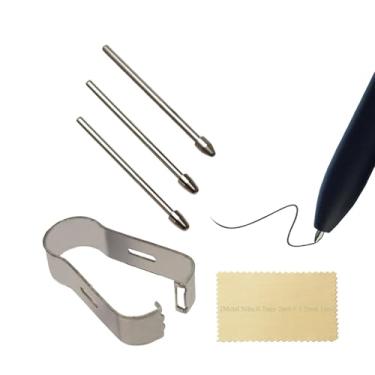 Imagem de (Pacote com 2 + 1 unidade) Tab s8 Stylus canetas de substituição de pontas de metal, Galaxy tab s8 Ultra Pen Titanium Tips peças de reposição para Samsung Galaxy Tab S8, Tab S8 Plus, Tab S8 Ultra