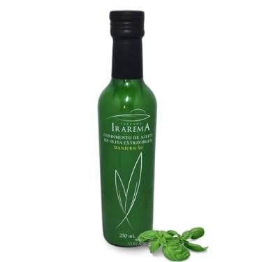 Imagem de Azeite de Oliva com Manjericão Fazenda Irarema 250ml - Extra-Virgem, Prensado a Frio