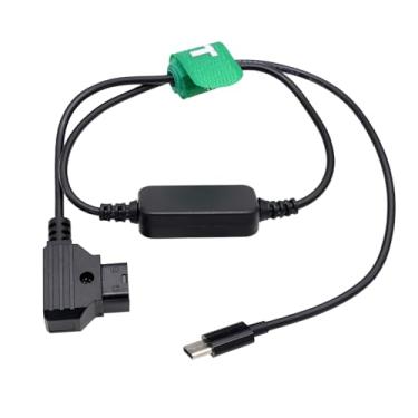 Imagem de HangTon Cabo de carregamento de energia de 8,4 V D-tap para USB tipo C para DJI Focus Pro Canon R5C iPhone15 Max Sony A7SIII FX3 Lumix GH6 gravador misturador de câmera 60 cm