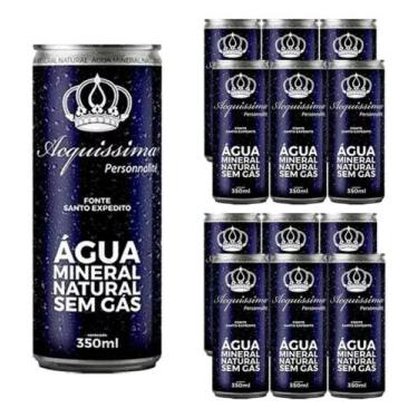 Imagem de Água mineral em lata 350ml acquissima fardo com 12 unidades oferta