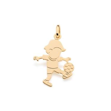 Imagem de Pingente banhado ouro 3x 24k 18k e 22k  feminino filho infantil menino