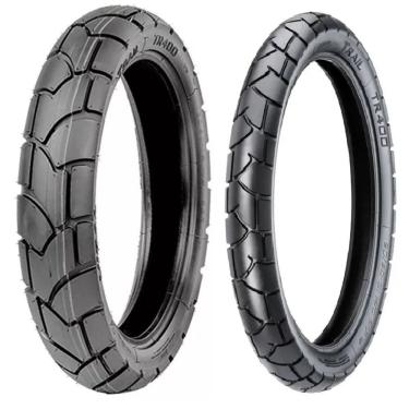 Imagem de PAR PNEU 90/90-21 TR400 TT 54S + 120/80-18 TR400 TT 62S VIPAL Xre 300 Falcon 400 Xtz 250 Lander