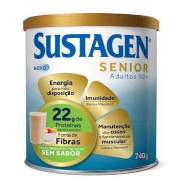 Imagem de Complemento Alimentar Sustagen Senior Adultos 50+ Sem Sabor 740g, 740g