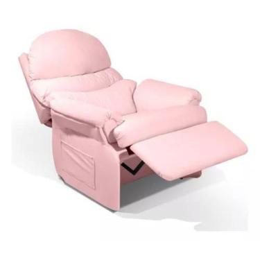 Imagem de Poltrona Rosa Para Extensão De Cilios Amamentação Reclinavel - LV - LV