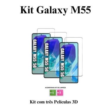 Imagem de 3UN Película Frontal 3D de Vidro para Samsung Galaxy M55 5G - LXL
