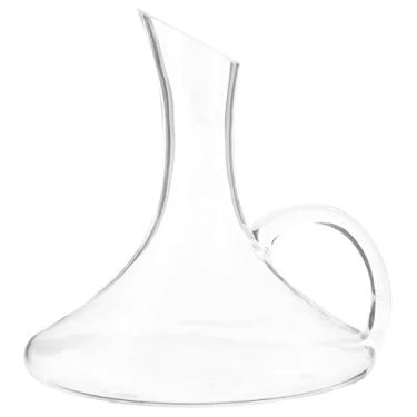 Imagem de Mimo Style Decanter Para Vinho Com Alça e Capacidade de 1,5 Litros, Útil Para Vinho Tinto ou Branco, Limpa Impurezas Deixando Sua Bebida Mais Pura, Produzido em Vidro de Excelente Qualidade