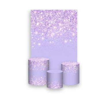 Imagem de Painel De Festa Vertical 1,50 x 2,20 + Trio De Capas Cilindro - Efeito