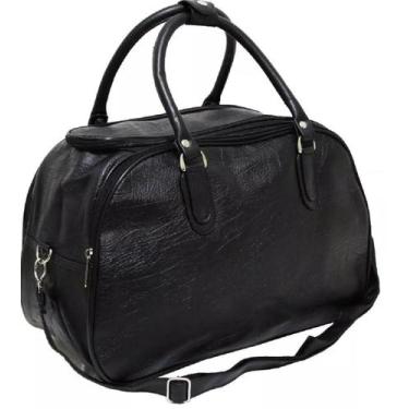 Imagem de Bolsa Mala De Mão Frasqueira Lisa a Bordo Preta - Fany, Preto