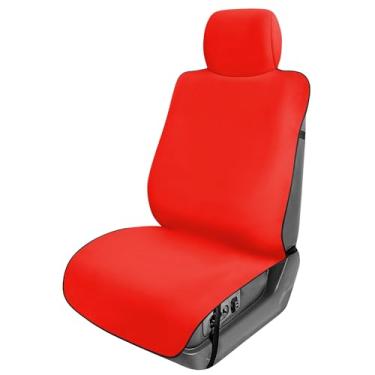 Imagem de FH Group FH1006 Capa multifuncional para praia, toalha de ginástica para assento de carro (vermelha) uma capa – ajuste universal para carros, caminhões e SUVs