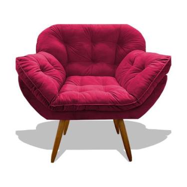 Imagem de Poltrona Miami Cadeira Robusta Pés Palitos Fibra Silicone Sala De Esta