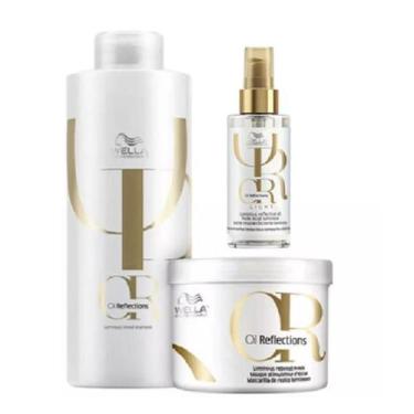 Imagem de Wella Professionals Oil Reflections Shampoo 1L+Mascara 500g+Oil Light 