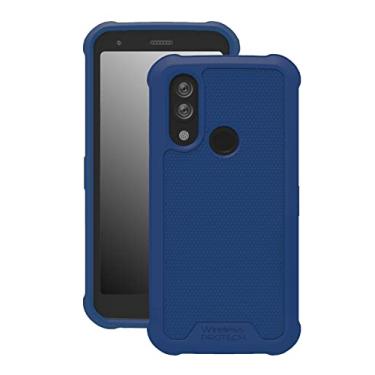 Imagem de Wireless PROTECH Capa compatível com CAT S62 PRO e CAT S62. Capa fina e flexível robusta com proteção contra quedas (azul marinho)