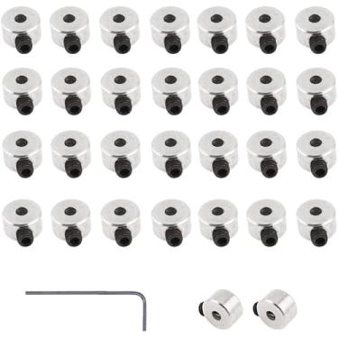 Imagem de RUIAN Plane Landing Gear Wheel Stop 2.1mm/0.08" Wheel Collar for RC Airplane Model Aircraft, 30-Pack