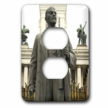 Imagem de 3dRose Tampa para interruptor de luz lsp_82535_6 Rússia Moscow Vdnkh, estátua de Lenin Eu26 Iho0219 Inger Hogstrom