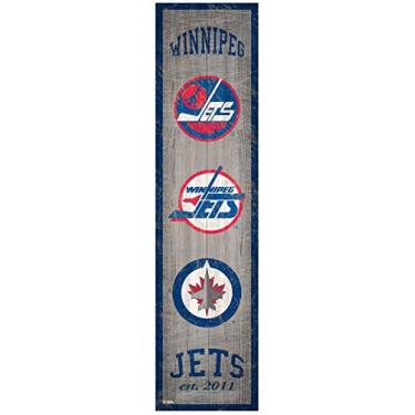 Imagem de Fan Creations NHL Winnipeg Jets Unissex Winnipeg Jets Heritage Banner 6x24 Placa, Team, 6 x 24