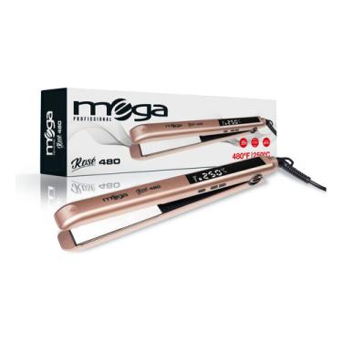 Imagem de Chapinha Prancha De Cabelo Mega Rose 480 Aquecimento Rápido PRANCHA MEGA ROSE 480 250C BIVOLT