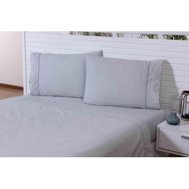 Imagem de 04 Fronhas Avulsas 80x60cm Percal 100% Algodão 180 Fios Ponto Palito C