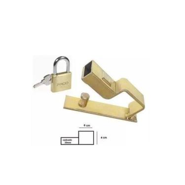 Imagem de Trava Para Portão  N.3 com Cadeado Gold ou Pado - Travofix