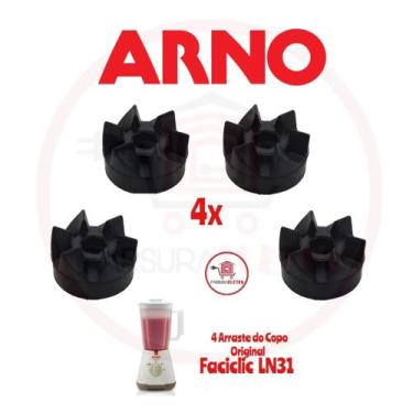 Imagem de Kit 4 Arrastador do Copo Liquidificador Arno Faceclic LN31
