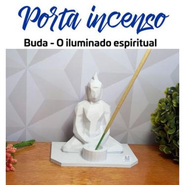 Imagem de Porta incenso Poly Buddha - Buda Incensário - Mad Maker, Branco