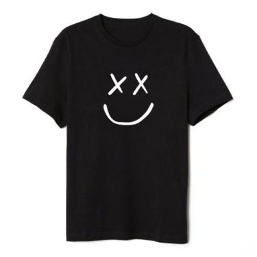 Imagem de Camiseta Louis Tomlinson Smiley Face - Fenix camisetas, Preto, P